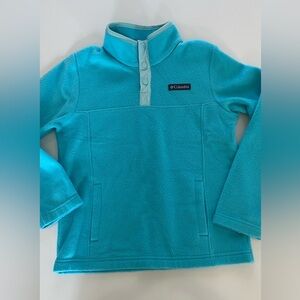Columbia Kids' Teal Fleece Sweatshirt size M 10/12